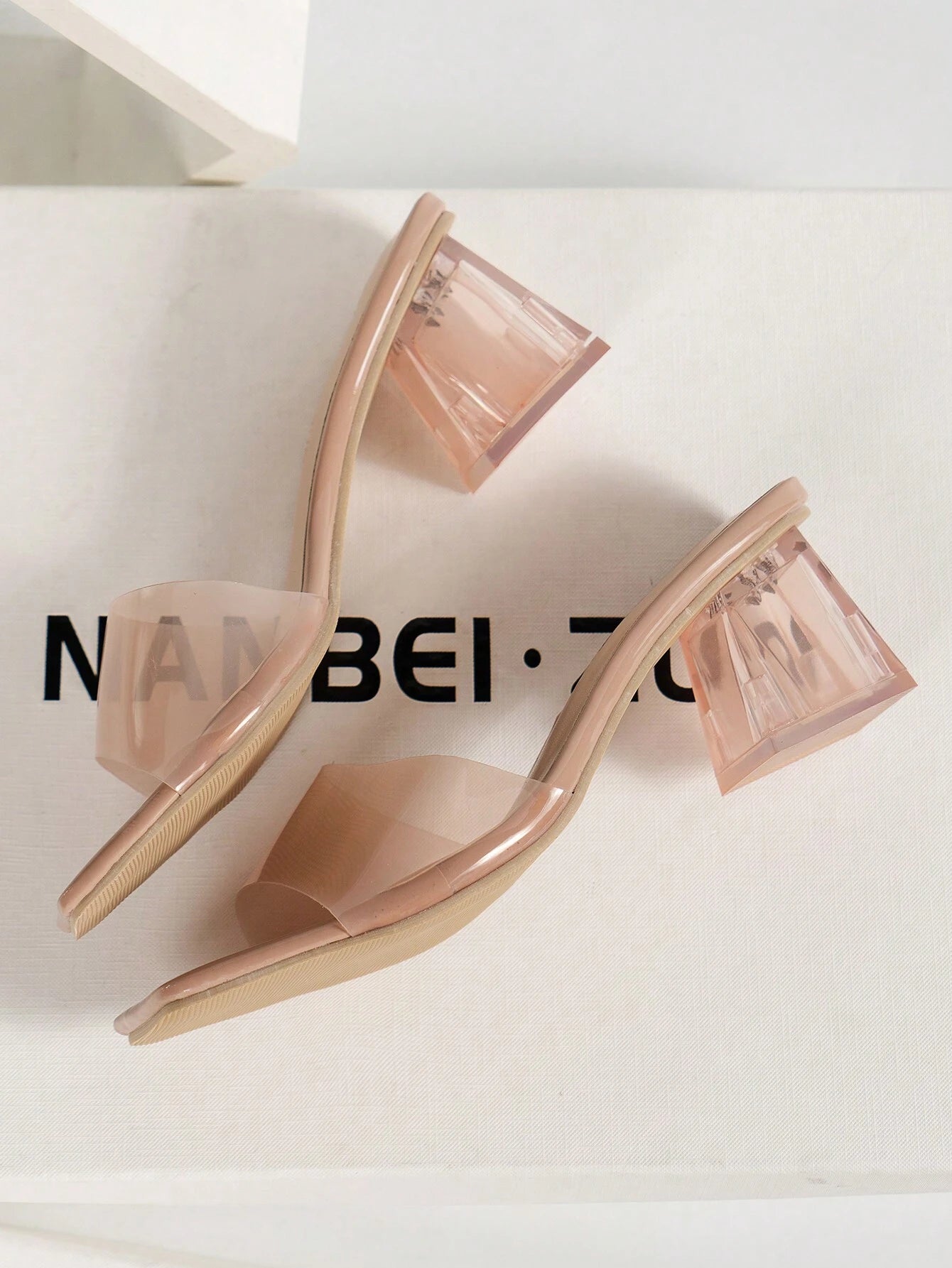 Trendy High-End Transparent Strappy High Heels Women Sandals shein