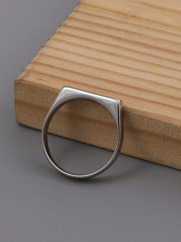 Onelike 1pc stainless steel fashionable popular minimalist ring jewelry shein