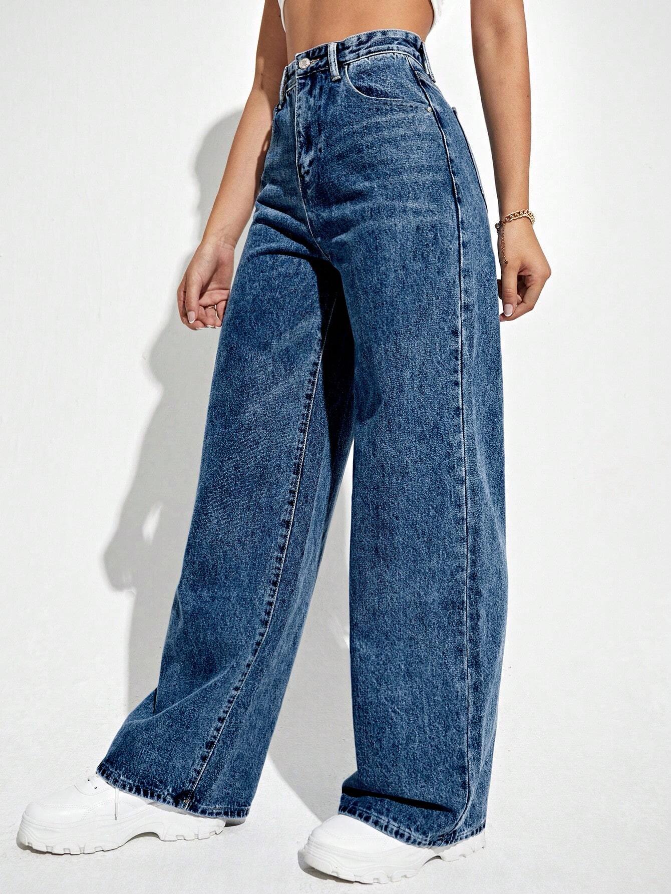 Wide Leg Jeans shein