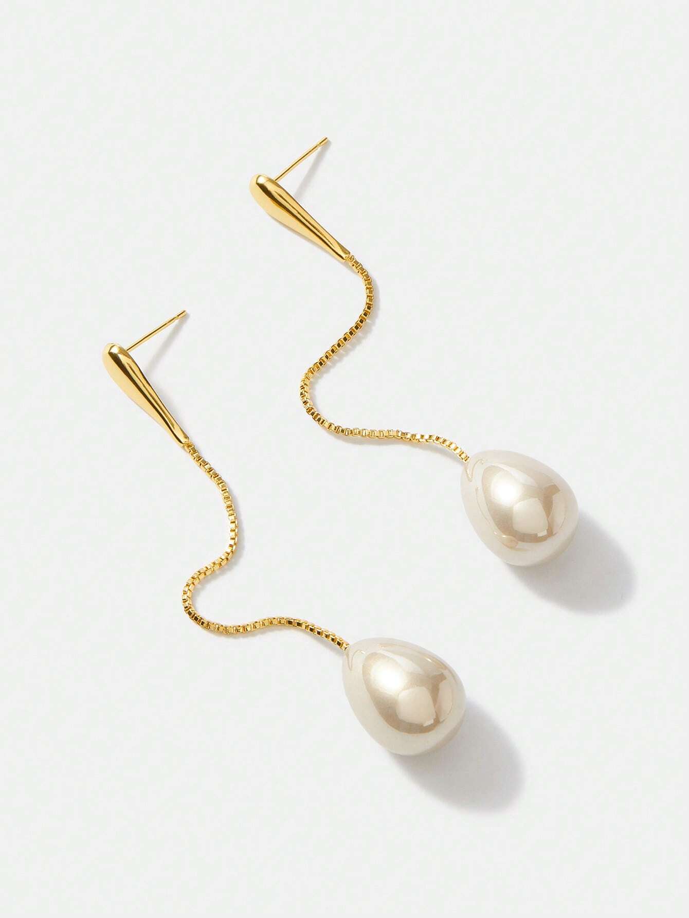 MOTF PREMIUM FAUX PEARL DROP EARRINGS shein