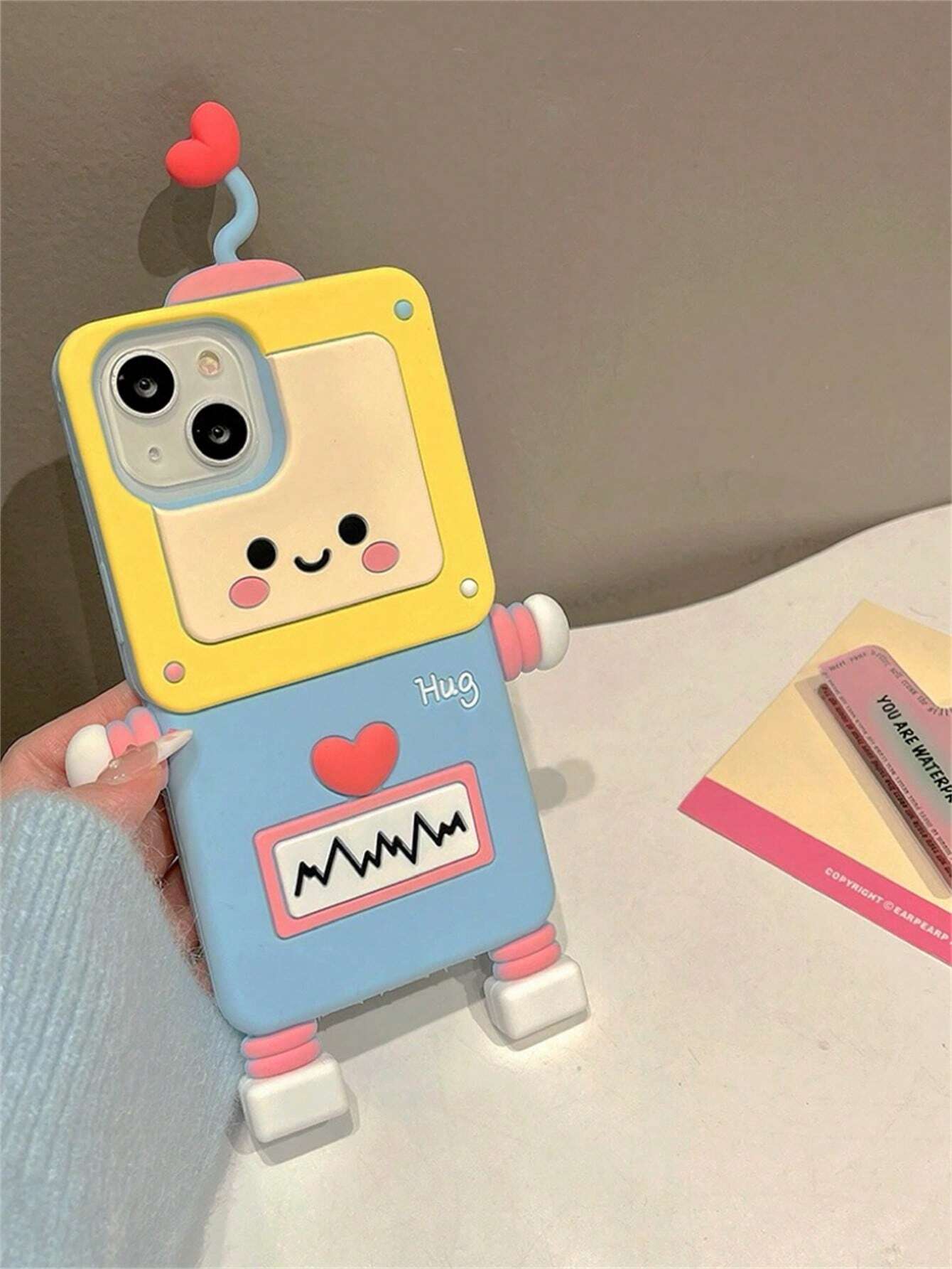 3d Adorable Robot Design Phone Case Compatible With Apple shein