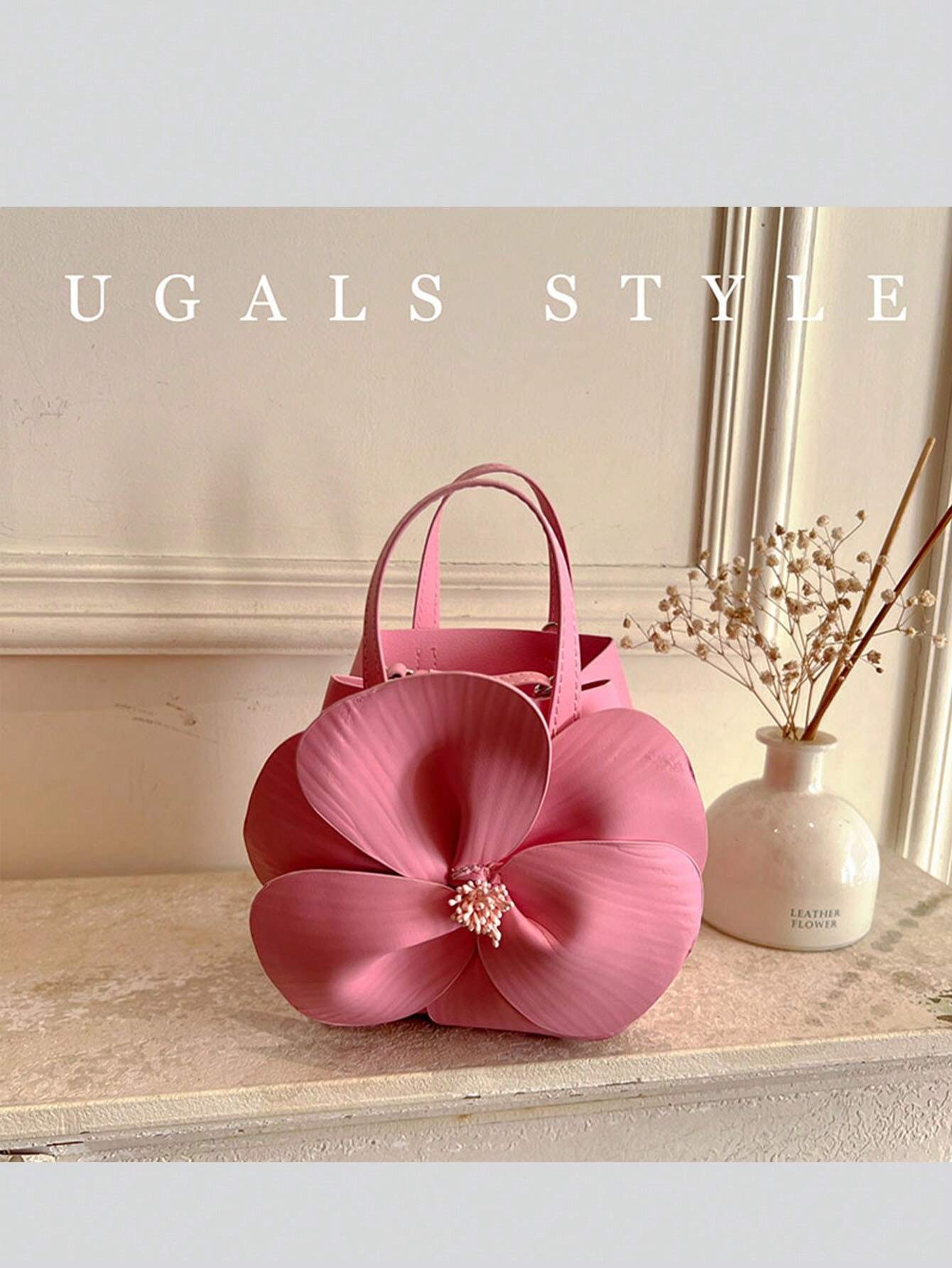 Luxury Flower Bridal Wedding Purse Party Prom Bucket Clutches Handbag shein