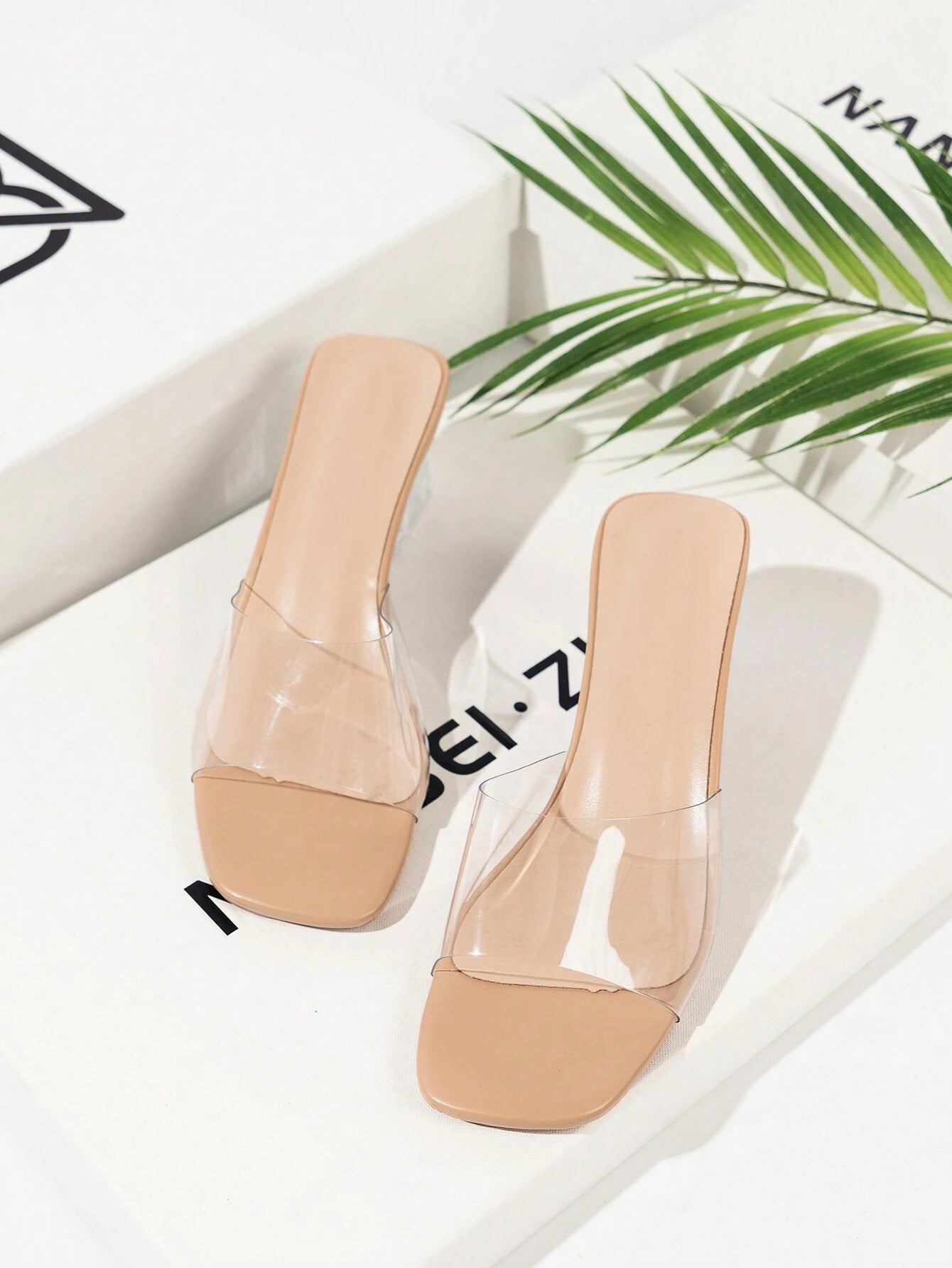 Trendy High-End Transparent Strappy High Heels Women Sandals shein