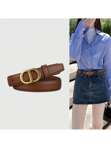 New Fashionable Simple & Versatile Women's Decorative Belt shein