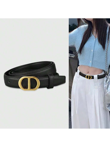 New Fashionable Simple & Versatile Women's Decorative Belt shein