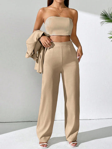 Privé Women's Plain Simple Daily Suit