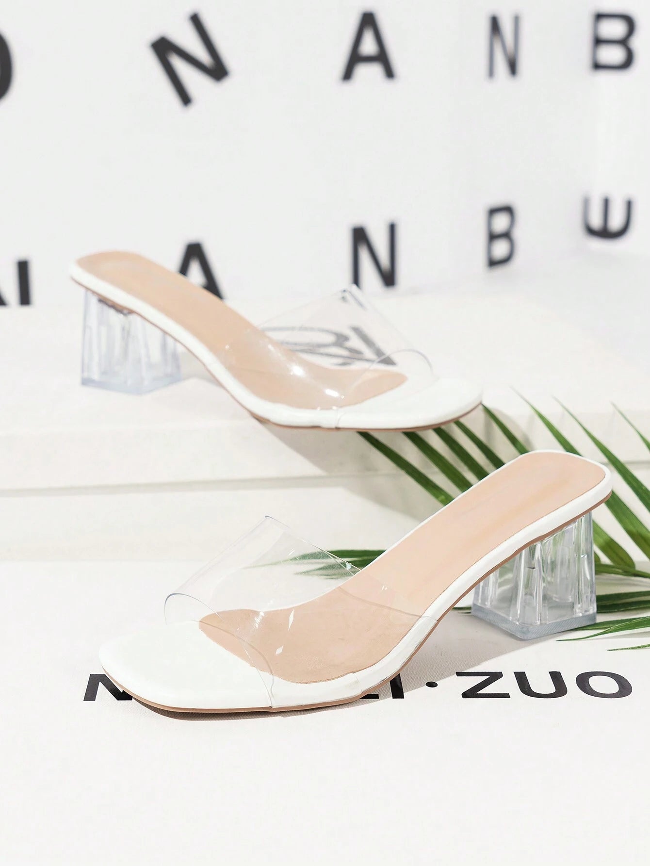 Trendy High-End Transparent Strappy High Heels Women Sandals shein