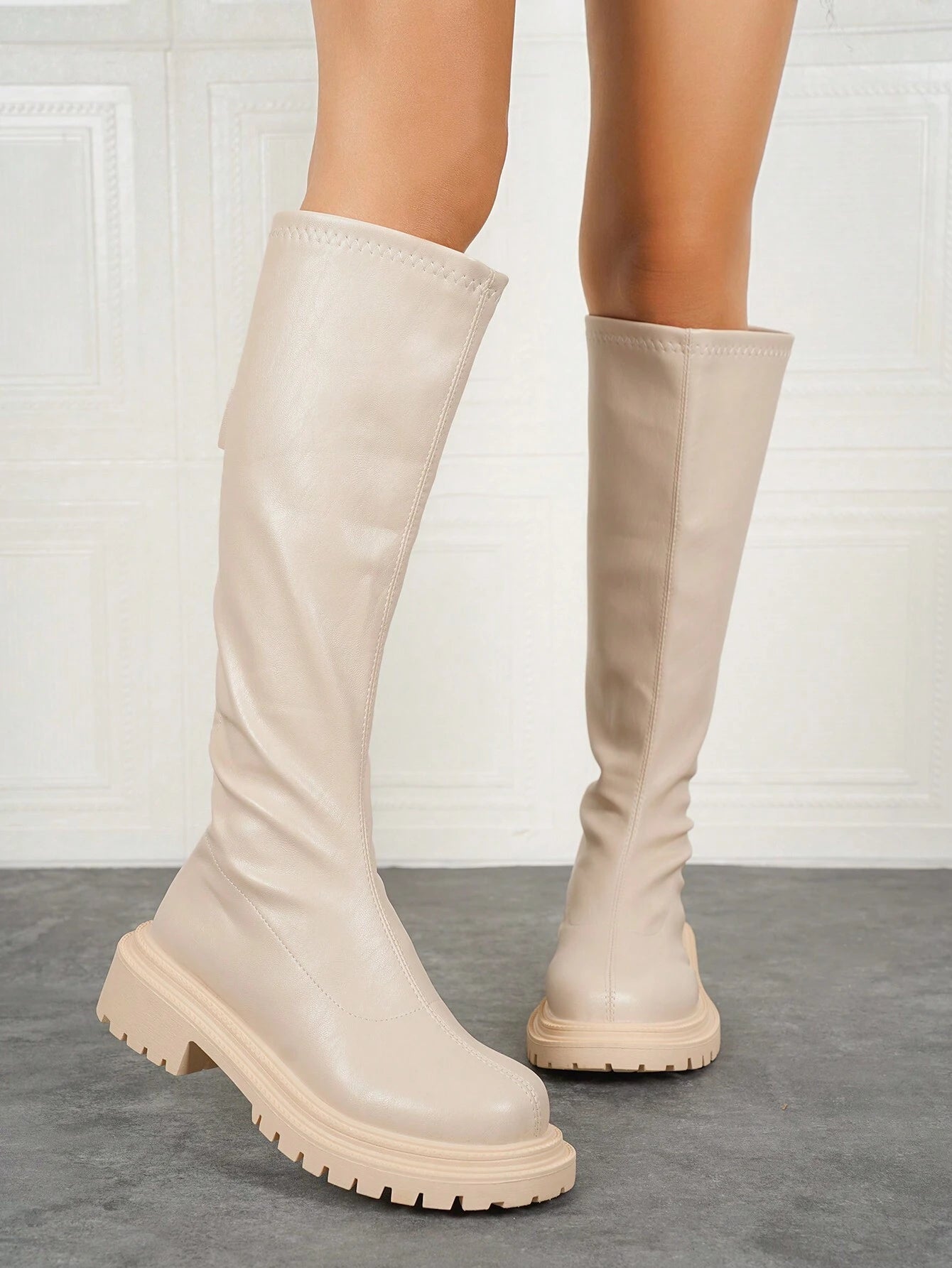 Women's Fashion Over-The-Knee Long Boots shein