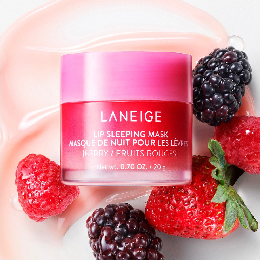 Laneige Lip Sleeping Mask Berry 0.7 Oz Nourish & Hydrate With Vitamin C Antioxidants Lip Balm Lip Cream Laneige