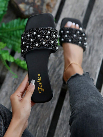 Artificial Leather Glamorous Sandals shein