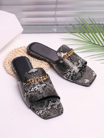 Fashion Summer Flat Sandals shein