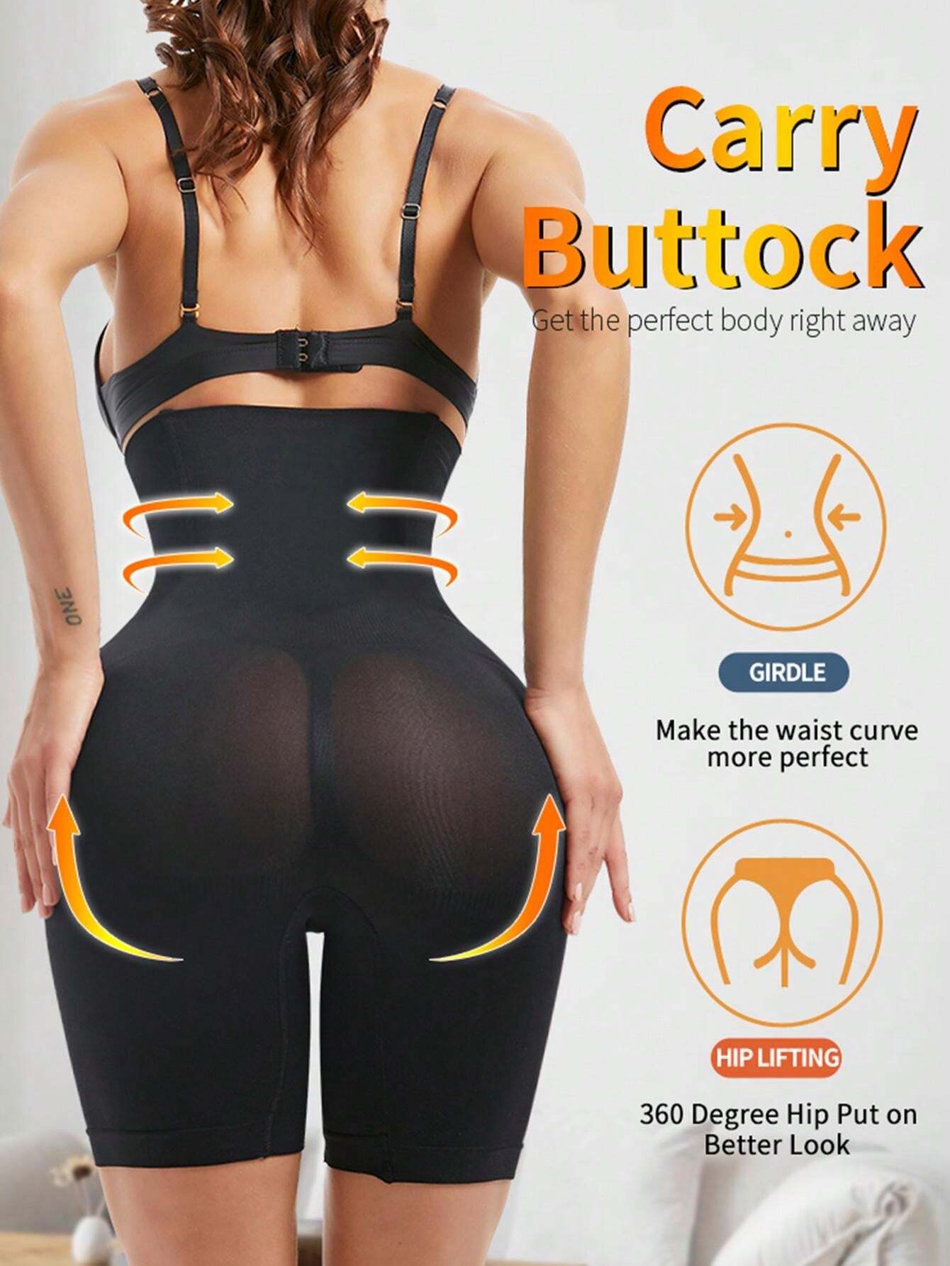 High Waist Trainer Body Shaper Shorts Bottoms Tummy Slimming Sheath Woman Flat Belly Control Panties Hip Butt Lifter Panty Shapewear shein