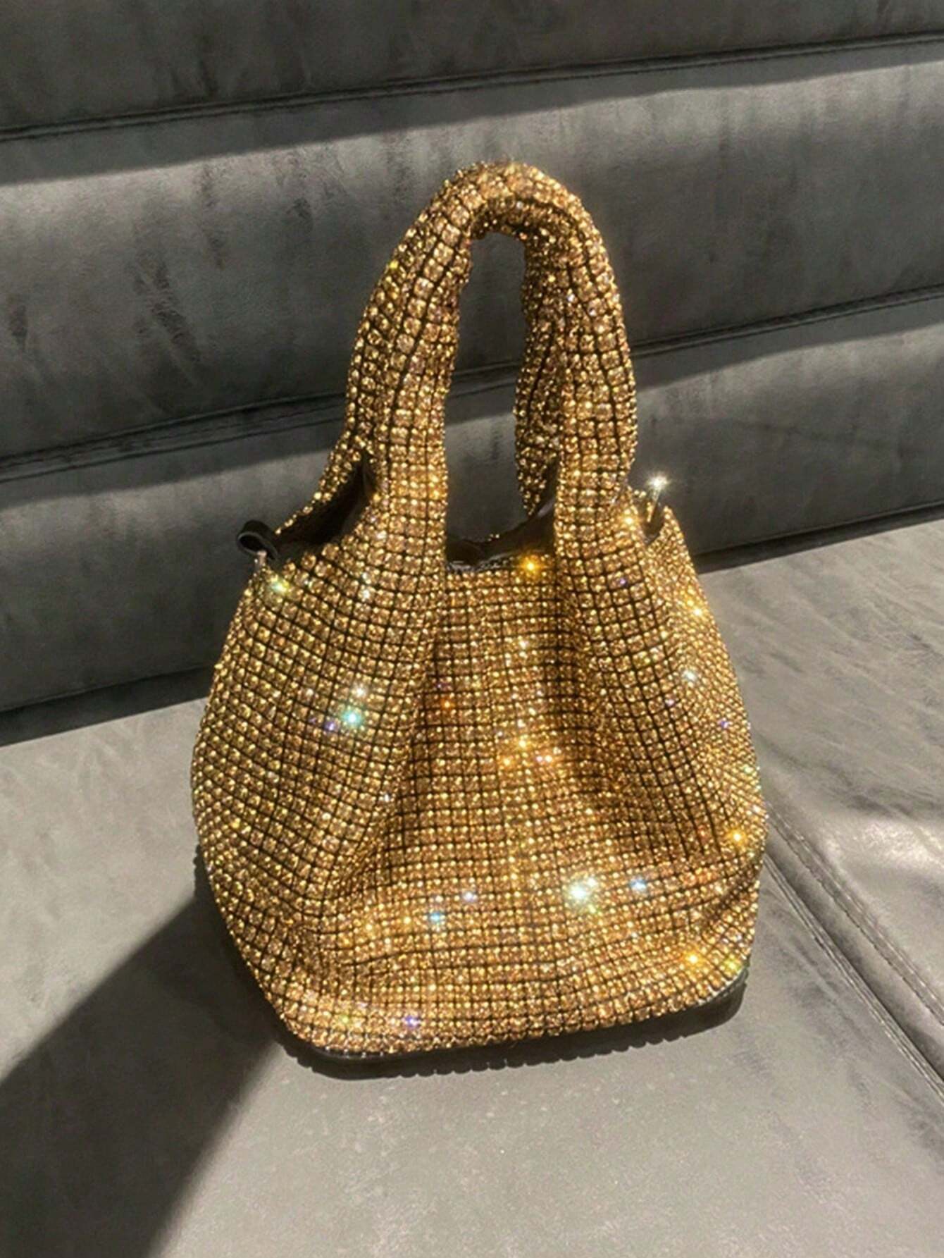 Shiny Crystal Handbag shein