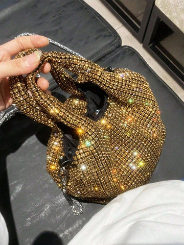 Shiny Crystal Handbag shein