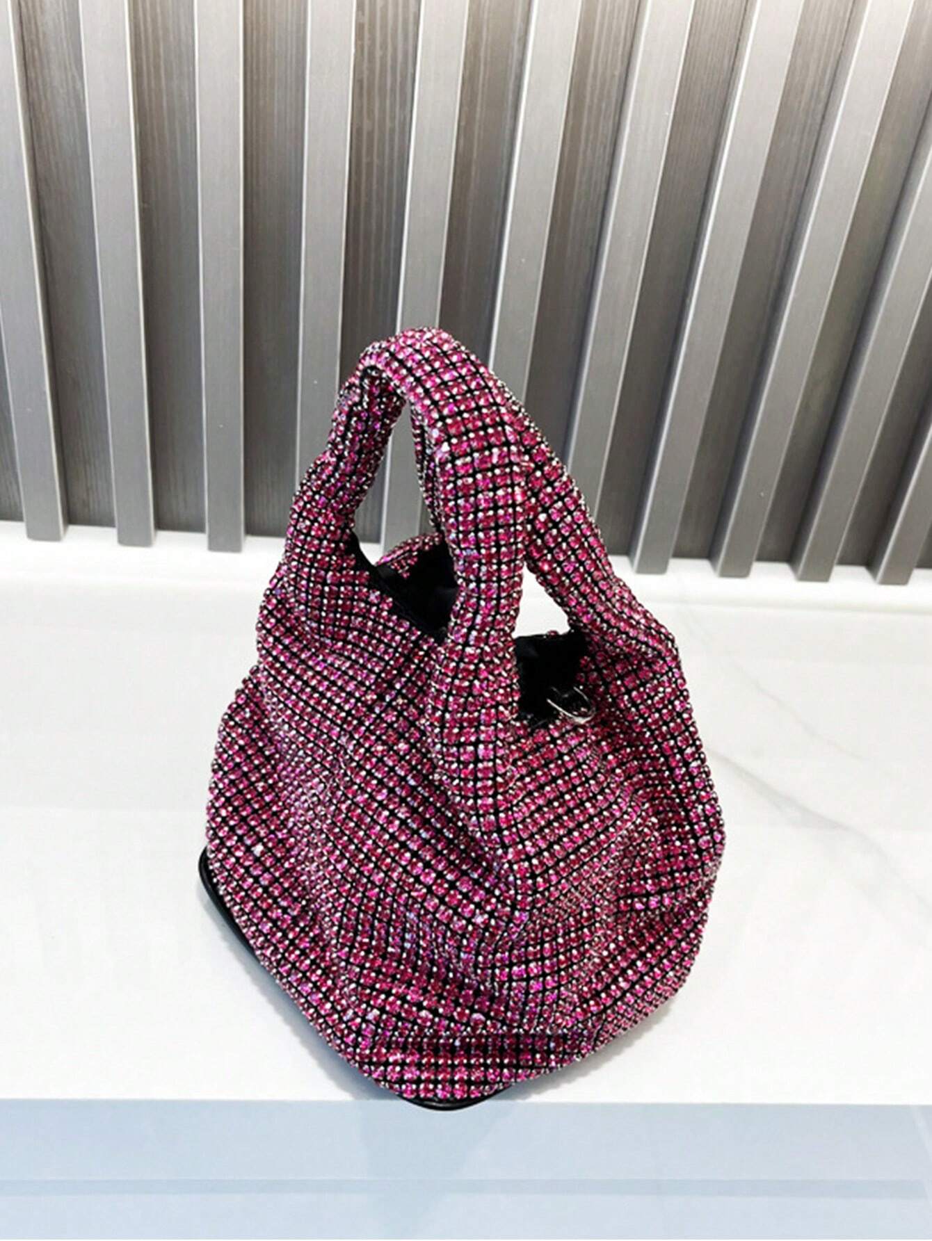 Shiny Crystal Handbag shein