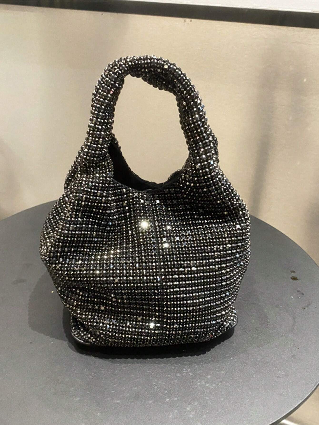 Shiny Crystal Handbag shein