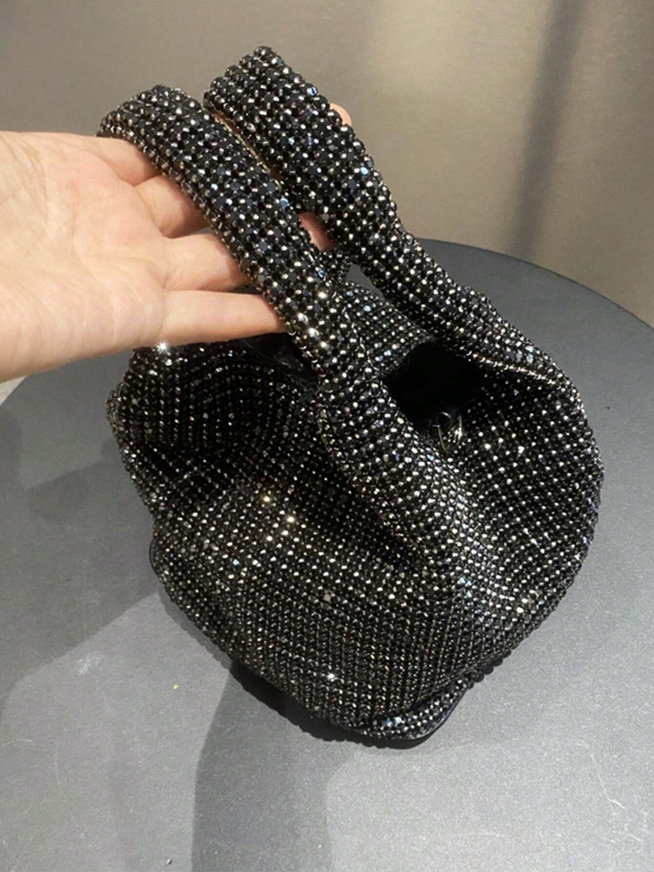 Shiny Crystal Handbag shein