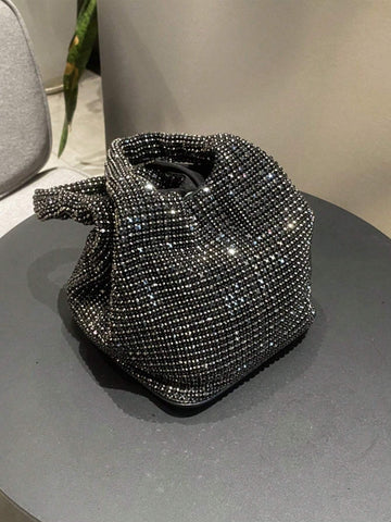 Shiny Crystal Handbag shein