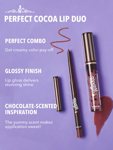 Willy wonka Cocoa Kiss Lip Duo-Brownie Bite SHEGLAM