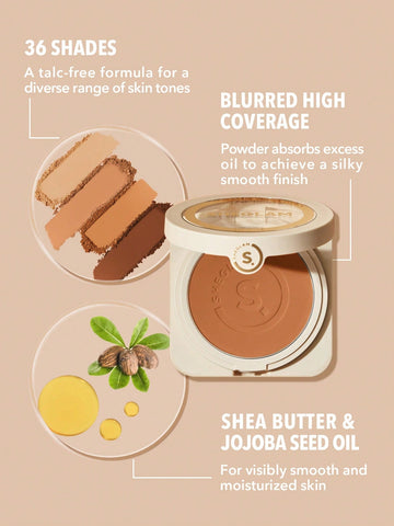 Skin-Focus High Coverage Powder Foundation-Mocha SHEGLAM