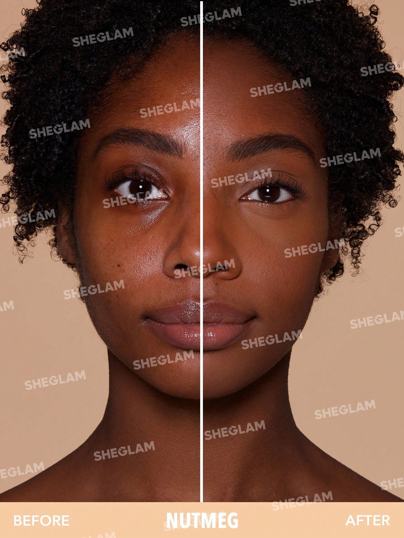 Skin-Focus High Coverage Powder Foundation-Nutmeg SHEGLAM