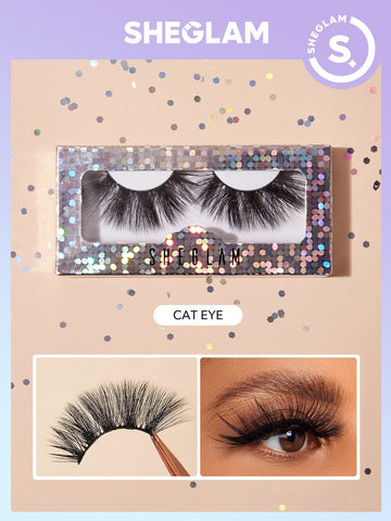 1pair Cat Eye Bushy Styles Eyelashes SHEGLAM