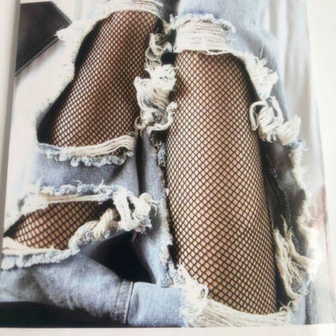 Women Fishnet Thigh High Stockings Pantyhose shein