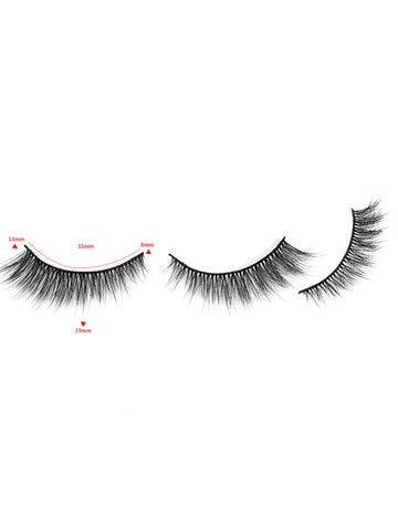 5pairs/set 3d Artificial Mink Fur False Eyelashes shein