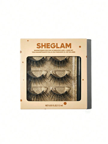 Magnetizing Eyes Full & Fabulous Lash + Liner Set SHEGLAM